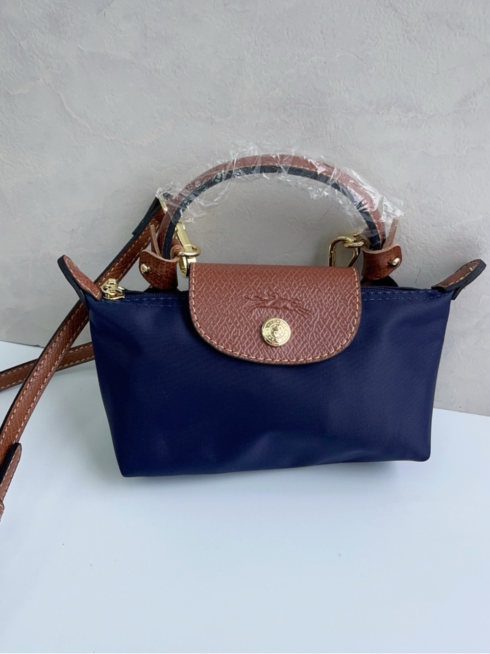 Longchamp Navy blue Mini Crossbody Baga